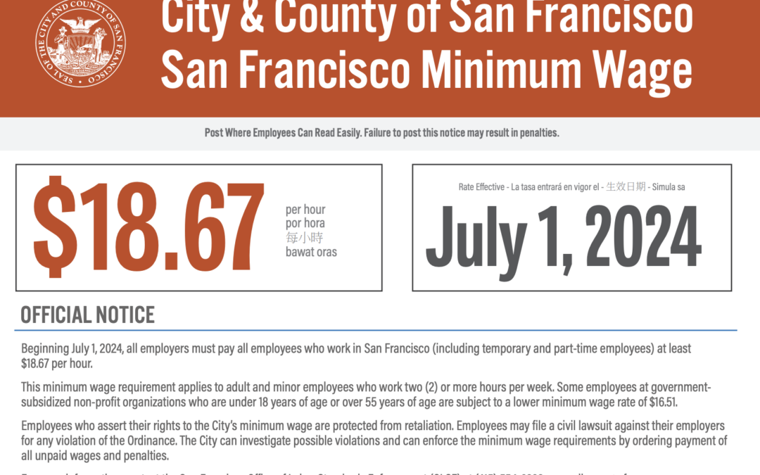 Prepare Your Restaurant for San Francisco’s Minimum Wage Increase